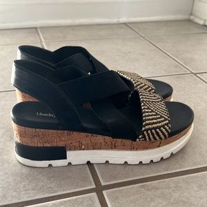 LimeLight size 8 platform sandal